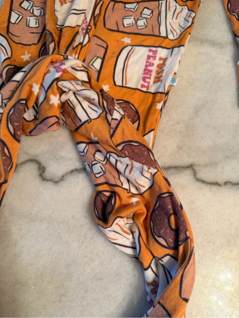Posh Peanut Donut & Coffee One-Piece Pajamas